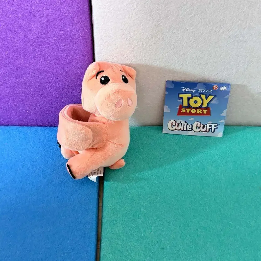 Disney Pixar Toy Story Hamm Cutie Cuff Plush Snap Bracelet